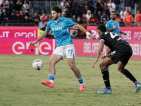 Khvicha Kvaratskhelia (Napoli SSC) during the Serie A TIM match between Cagliari Calcio and Napoli SSC in Italy, on September 15, 2024 (