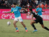 Khvicha Kvaratskhelia (Napoli SSC) during the Serie A TIM match between Cagliari Calcio and Napoli SSC in Italy, on September 15, 2024 (