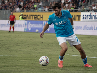 Khvicha Kvaratskhelia (Napoli SSC) during the Serie A TIM match between Cagliari Calcio and Napoli SSC in Italy, on September 15, 2024 (