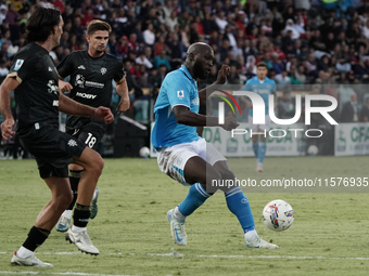 Romelu Lukaku (Napoli SSC) during the Serie A TIM match between Cagliari Calcio and Napoli SSC in Italy on September 15, 2024 (