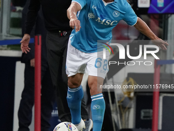 Stanislav Lobotka (Napoli SSC) during the Serie A TIM match between Cagliari Calcio and Napoli SSC in Italy on September 15, 2024 (