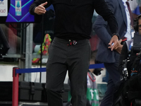 Antonio Conte coaches Napoli SSC during the Serie A TIM match between Cagliari Calcio and Napoli SSC in Italy, on September 15, 2024. (