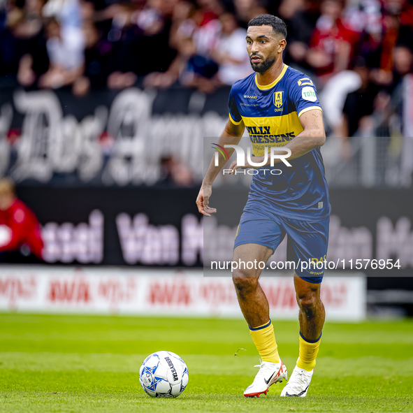 RKC player Yassin Oukili plays during the match Willem II vs. RKC at the Koning Willem II stadium for the Dutch Eredivisie season 2024-2025...