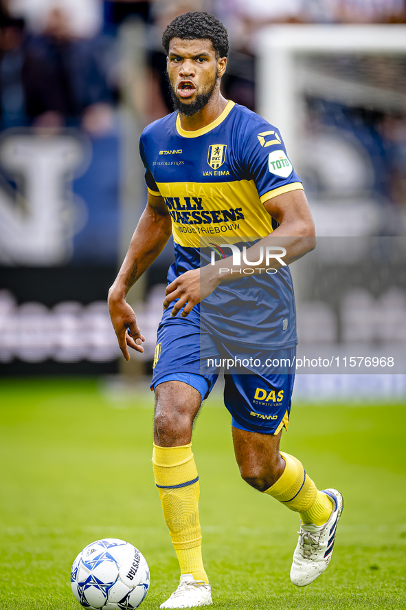 RKC player Roshon van Eijma plays during the match Willem II vs. RKC at the Koning Willem II stadium for the Dutch Eredivisie season 2024-20...