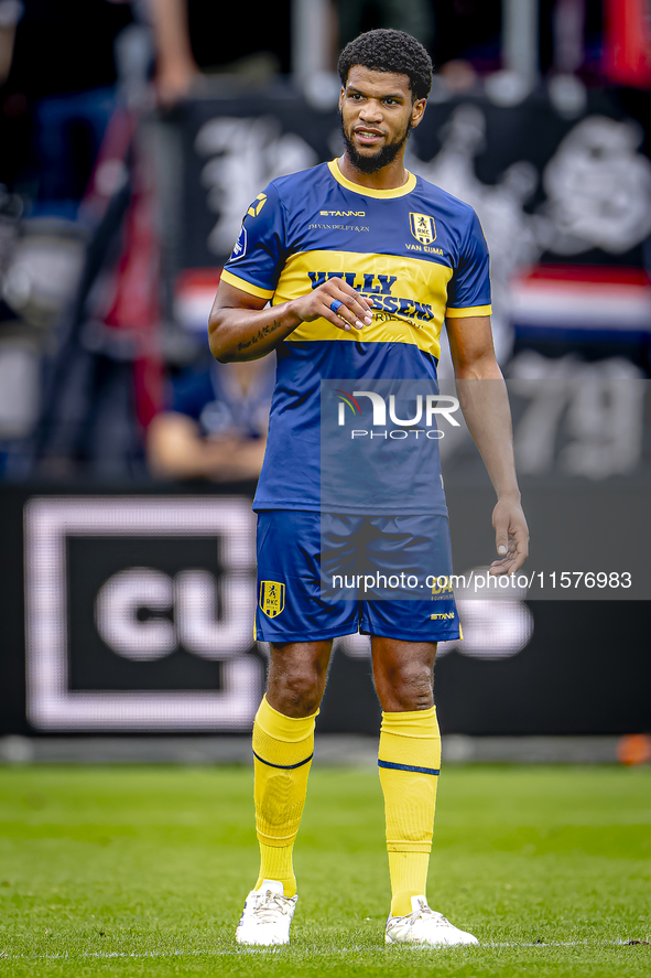 RKC player Roshon van Eijma plays during the match Willem II vs. RKC at the Koning Willem II stadium for the Dutch Eredivisie season 2024-20...