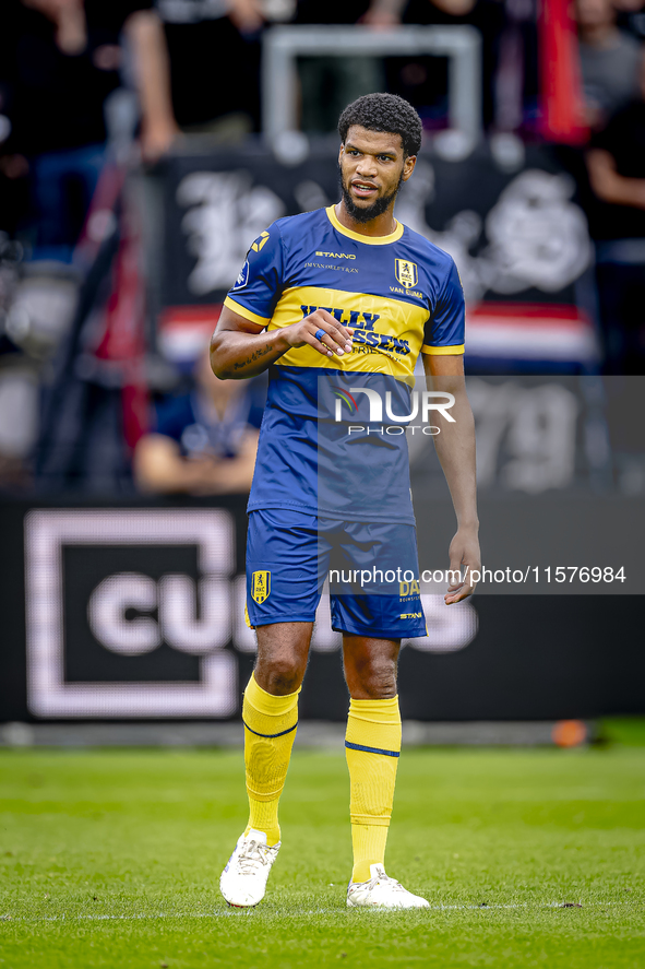 RKC player Roshon van Eijma plays during the match Willem II vs. RKC at the Koning Willem II stadium for the Dutch Eredivisie season 2024-20...