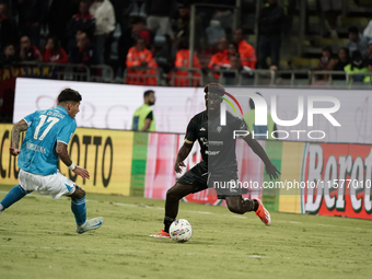 Michel Adopo (#8 Cagliari Calcio) during the Serie A TIM match between Cagliari Calcio and Napoli SSC in Italy, on September 15, 2024 (