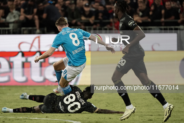 Kingstone Mutandwa (#80 Cagliari Calcio) during the Serie A TIM match between Cagliari Calcio and Napoli SSC in Italy, on September 15, 2024...