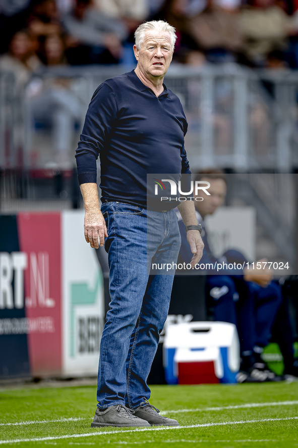 Willem II trainer Peter Maes during the match Willem II vs. RKC at the Koning Willem II stadium for the Dutch Eredivisie season 2024-2025 in...