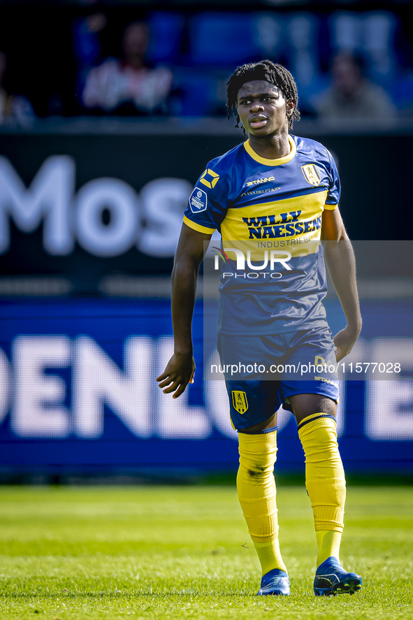 RKC player Chris Lokesa plays during the match Willem II vs. RKC at the Koning Willem II stadium for the Dutch Eredivisie season 2024-2025 i...