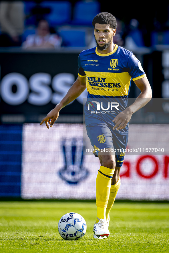 RKC player Roshon van Eijma plays during the match Willem II vs. RKC at the Koning Willem II stadium for the Dutch Eredivisie season 2024-20...