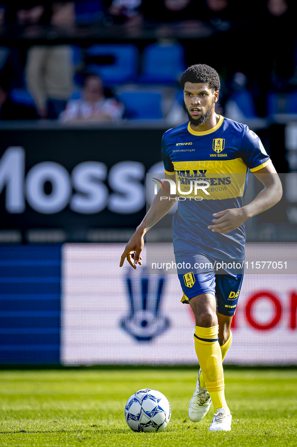 RKC player Roshon van Eijma plays during the match Willem II vs. RKC at the Koning Willem II stadium for the Dutch Eredivisie season 2024-20...