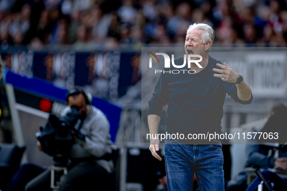 Willem II trainer Peter Maes during the match Willem II vs. RKC at the Koning Willem II stadium for the Dutch Eredivisie season 2024-2025 in...