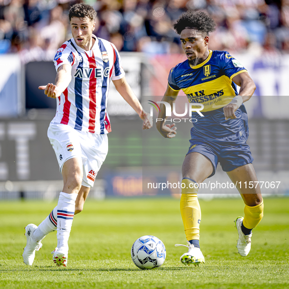 RKC player Godfried Roemeratoe plays during the match Willem II vs. RKC at the Koning Willem II stadium for the Dutch Eredivisie season 2024...