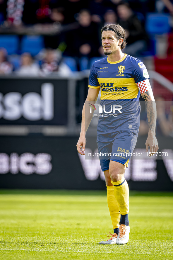 RKC player Oskar Zawada plays during the match Willem II vs. RKC at the Koning Willem II stadium for the Dutch Eredivisie season 2024-2025 i...