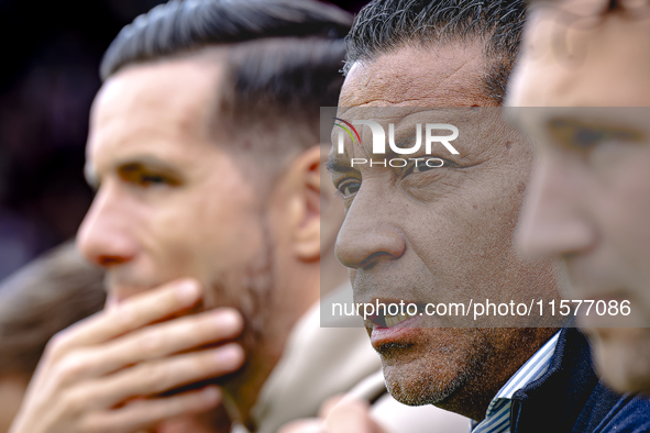 RKC trainer Henk Fraser during the match Willem II - RKC at the Koning Willem II stadium for the Dutch Eredivisie season 2024-2025 in Tilbur...