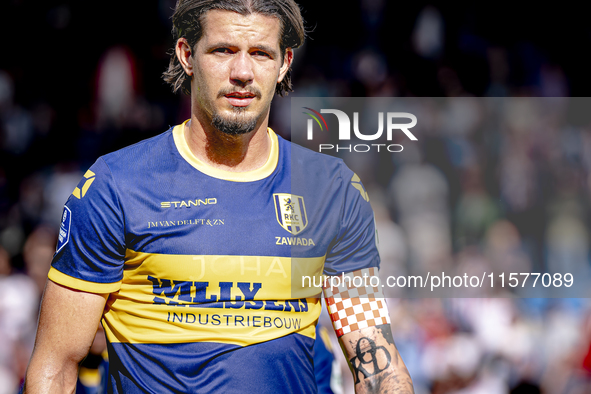 RKC player Oskar Zawada plays during the match Willem II vs. RKC at the Koning Willem II stadium for the Dutch Eredivisie season 2024-2025 i...