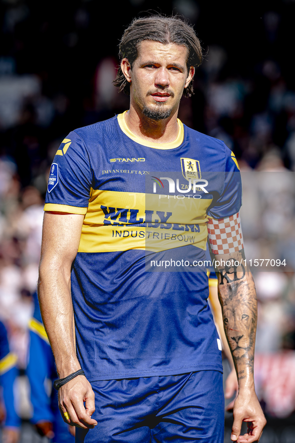 RKC player Oskar Zawada plays during the match Willem II vs. RKC at the Koning Willem II stadium for the Dutch Eredivisie season 2024-2025 i...