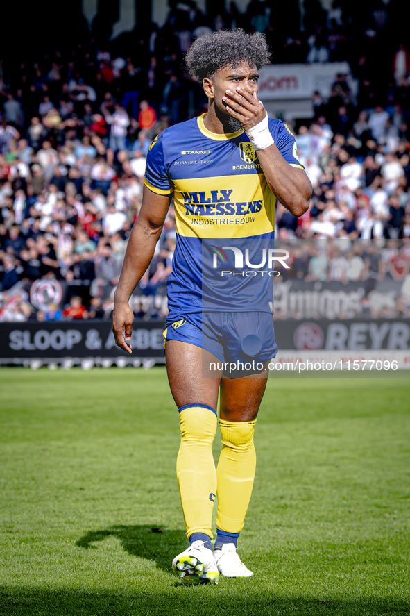 RKC player Godfried Roemeratoe plays during the match Willem II vs. RKC at the Koning Willem II stadium for the Dutch Eredivisie season 2024...