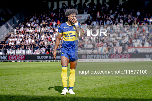 RKC player Godfried Roemeratoe plays during the match Willem II vs. RKC at the Koning Willem II stadium for the Dutch Eredivisie season 2024...