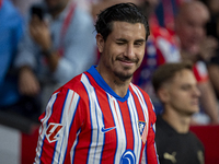 Jose Gimenez of Atletico de Madrid enters the field during the La Liga EA Sports 2024/25 football match between Atletico Madrid and Valencia...