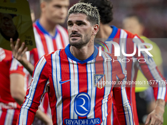 Rodrigo De Paul of Atletico de Madrid is seen before the La Liga EA Sports 2024/25 football match between Atletico Madrid and Valencia CF at...