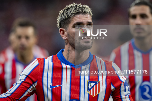 Rodrigo De Paul of Atletico de Madrid is seen before the La Liga EA Sports 2024/25 football match between Atletico Madrid and Valencia CF at...