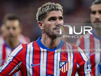 Rodrigo De Paul of Atletico de Madrid is seen before the La Liga EA Sports 2024/25 football match between Atletico Madrid and Valencia CF at...