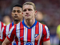 Conor Gallagher of Atletico de Madrid is seen before the La Liga EA Sports 2024/25 football match between Atletico Madrid and Valencia CF at...