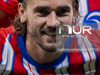 Antoine Griezmann of Atletico de Madrid is seen before the La Liga EA Sports 2024/25 football match between Atletico Madrid and Valencia CF...