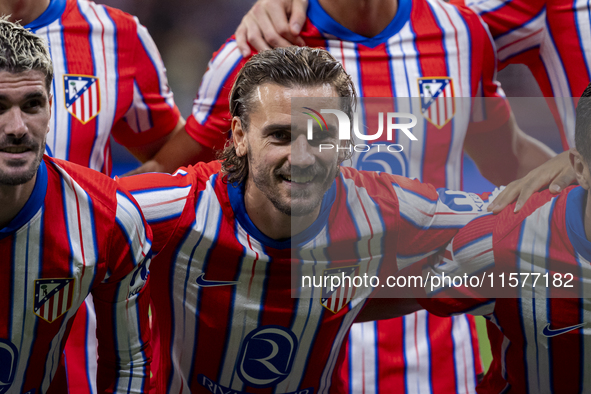 Antoine Griezmann of Atletico de Madrid is seen before the La Liga EA Sports 2024/25 football match between Atletico Madrid and Valencia CF...