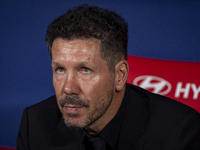 Diego Pablo Simeone, head coach of Atletico de Madrid, is seen before the La Liga EA Sports 2024/25 football match between Atletico Madrid a...