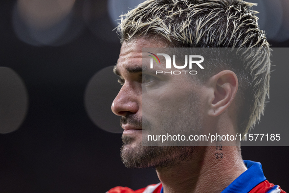 Rodrigo De Paul of Atletico de Madrid is seen before the La Liga EA Sports 2024/25 football match between Atletico Madrid and Valencia CF at...