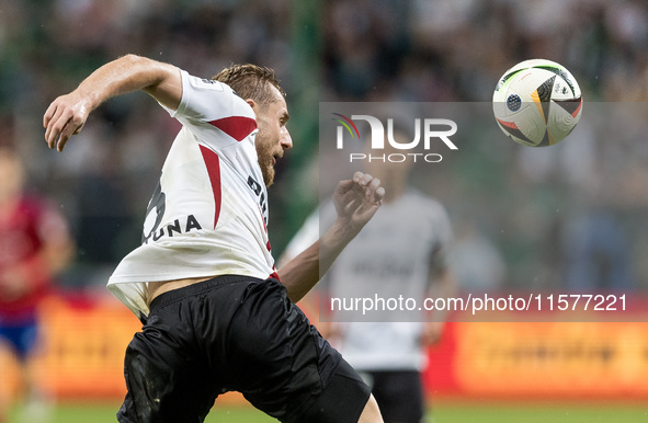 Rafal Augustyniak during Legia Warsaw vs Rakow Czestochowa - PKO  Ekstraklasa match in Warsaw, Poland on September 15, 2024. 