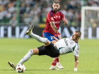 Jean Carlos Silva, Tomas Pekhart during Legia Warsaw vs Rakow Czestochowa - PKO  Ekstraklasa match in Warsaw, Poland on September 15, 2024....