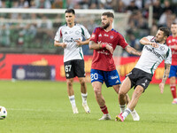 Bartosz Kapustka, Jean Carlos Silva, Pawel Wszolek during Legia Warsaw vs Rakow Czestochowa - PKO  Ekstraklasa match in Warsaw, Poland on Se...