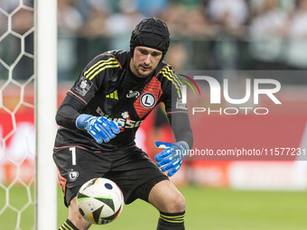 Kacper Tobiasz during Legia Warsaw vs Rakow Czestochowa - PKO  Ekstraklasa match in Warsaw, Poland on September 15, 2024. (