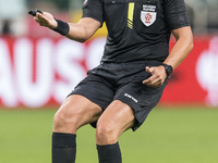 Referee Jaroslaw Przybyl during Legia Warsaw vs Rakow Czestochowa - PKO  Ekstraklasa match in Warsaw, Poland on September 15, 2024. (