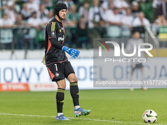 Kacper Tobiasz during Legia Warsaw vs Rakow Czestochowa - PKO  Ekstraklasa match in Warsaw, Poland on September 15, 2024. (