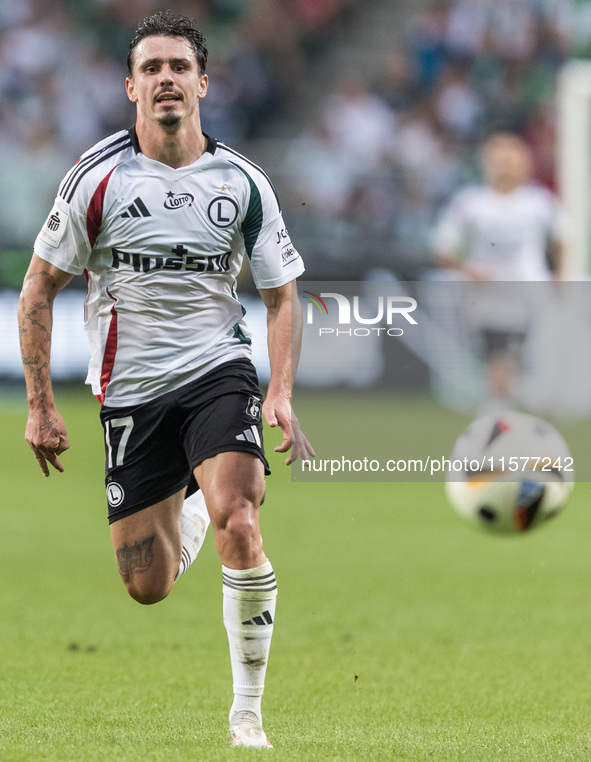 Migouel Alfarela during Legia Warsaw vs Rakow Czestochowa - PKO  Ekstraklasa match in Warsaw, Poland on September 15, 2024. 