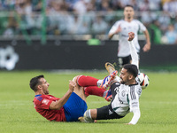 Efstratios Svarnas, Luquinhas during Legia Warsaw vs Rakow Czestochowa - PKO  Ekstraklasa match in Warsaw, Poland on September 15, 2024. (