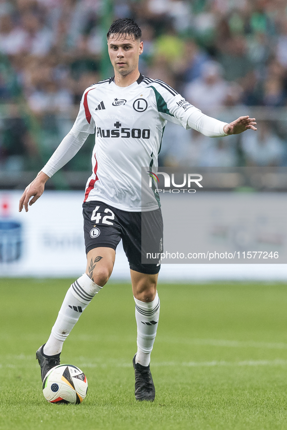 Sergio Barcia during Legia Warsaw vs Rakow Czestochowa - PKO  Ekstraklasa match in Warsaw, Poland on September 15, 2024. 