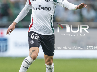 Sergio Barcia during Legia Warsaw vs Rakow Czestochowa - PKO  Ekstraklasa match in Warsaw, Poland on September 15, 2024. (