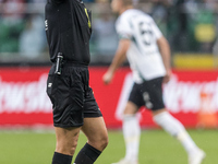 Referee Jaroslaw Przybyl during Legia Warsaw vs Rakow Czestochowa - PKO  Ekstraklasa match in Warsaw, Poland on September 15, 2024. (