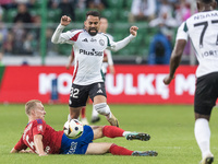 Gustav Berggren, Luquinhas during Legia Warsaw vs Rakow Czestochowa - PKO  Ekstraklasa match in Warsaw, Poland on September 15, 2024. (