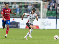 Michael Ameyaw, Migouel Alfarela during Legia Warsaw vs Rakow Czestochowa - PKO  Ekstraklasa match in Warsaw, Poland on September 15, 2024....