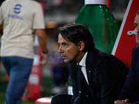 Head Coach Simone Inzaghi of FC Inter during the Italian Serie A football match between AC Monza and Inter FC Internazionale in Monza, Italy...