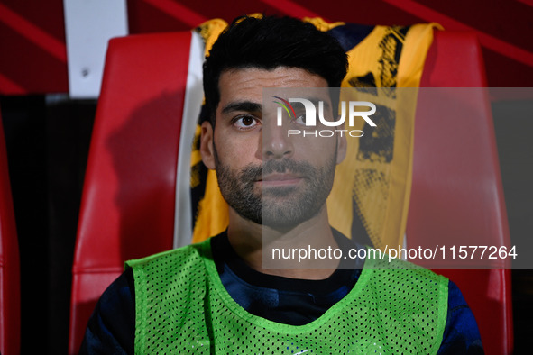 Mehdi Taremi of FC Inter during the Italian Serie A football match between AC Monza and Inter FC Internazionale in Monza, Italy, on Septembe...