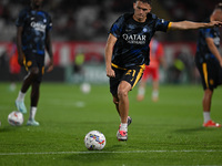 Kristjan Asllani of FC Inter during the Italian Serie A football match between AC Monza and Inter FC Internazionale in Monza, Italy, on Sept...