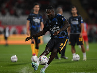 Marcus Thuram of FC Inter during the Italian Serie A football match between AC Monza and Inter FC Internazionale in Monza, Italy, on Septemb...